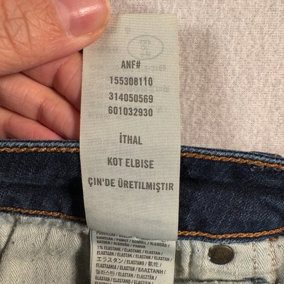 Abercrombie and Fitch Jeans Womens 29 Blue Skinny Low Rise Dark Wash Stretch - Picture 5 of 13